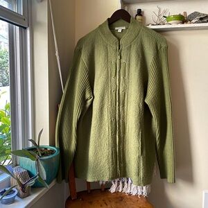 Tweeds Olive Knit Cardigan